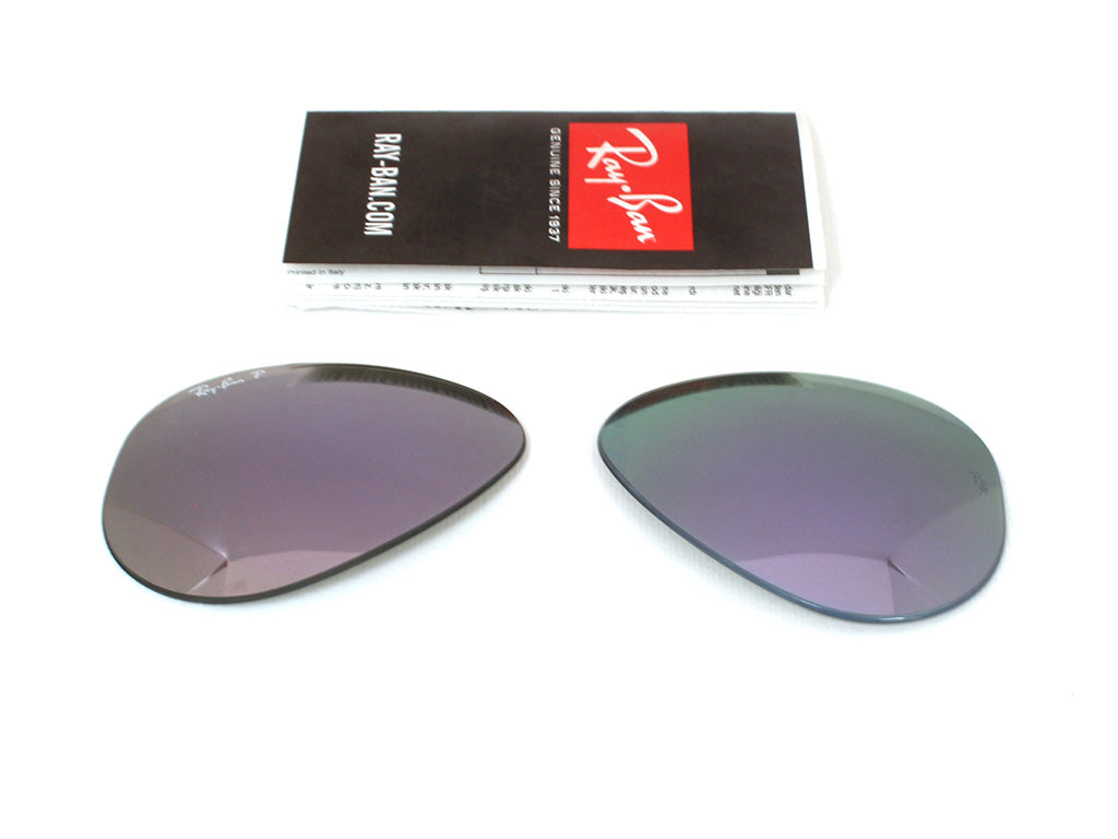 Coppia di Lenti di ricambio Ray-Ban RB3025 AVIATOR Lenti di ricambio Ray - Ban Lilla specchiato polarizzato 8056039488533 3