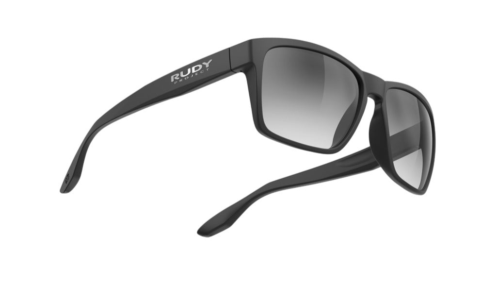 RUDY PROJECT SPINHAWK EDGE BLACK MATTE - SMOKE BLACK DEG.