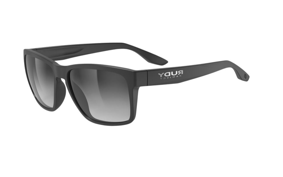 RUDY PROJECT SPINHAWK EDGE BLACK MATTE - SMOKE BLACK DEG.