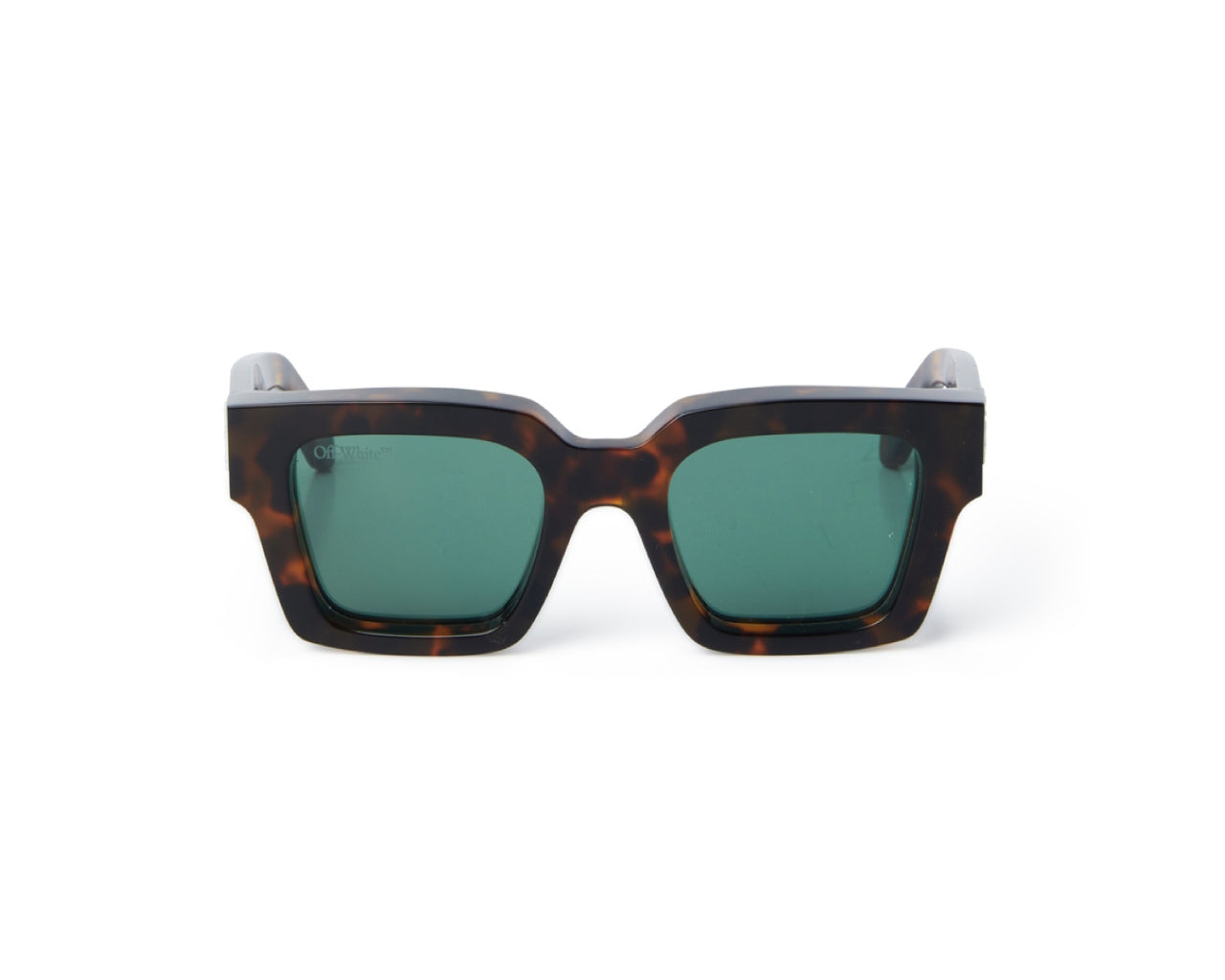 OERI008 Virgil 6455 Havana green Occhiali da sole Off-White 1