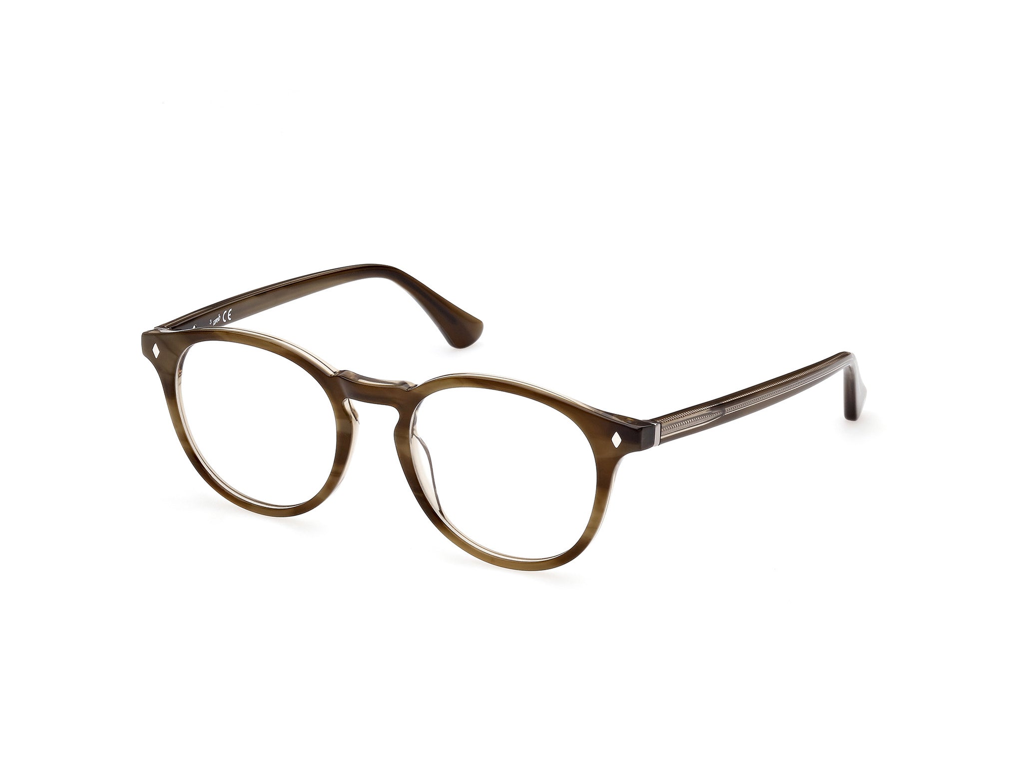 Web WE0146 52G Montature Occhiali Da Vista Unisex – Colore Marrone Avana Scuro Con Lenti Specchiate, Misura 52, Design Moderno E Versatile - 2