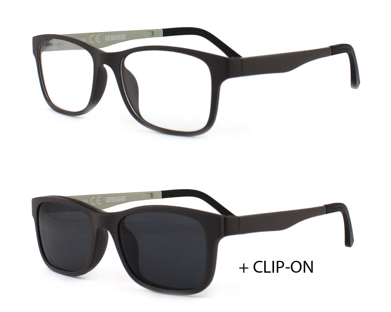 X-LAB 271 con clip-on sole magnetico Montature da vista XLAB Grigio 000022152008 1