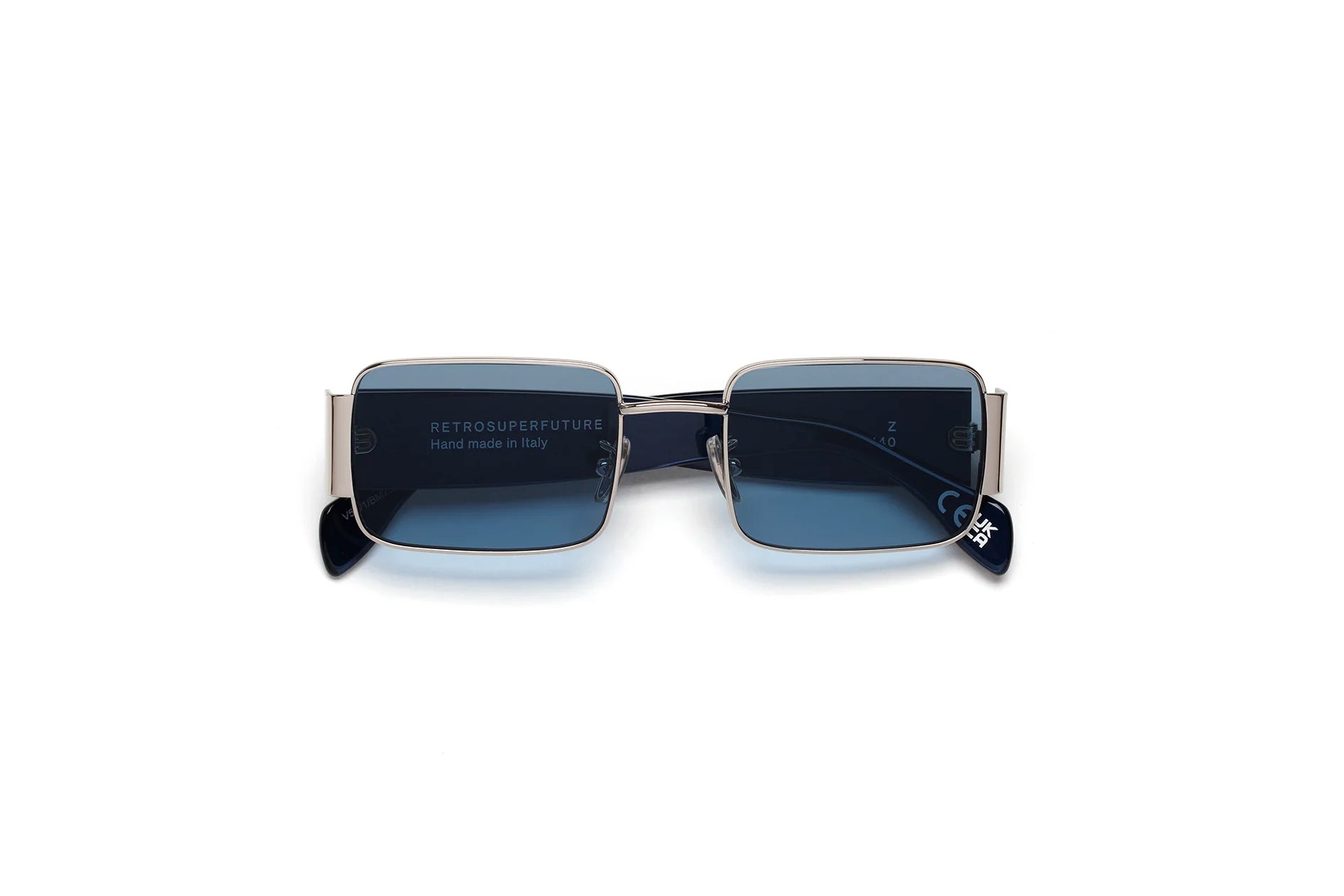 V5H Z Metallic blue Occhiali da sole Retrosuperfuture 2