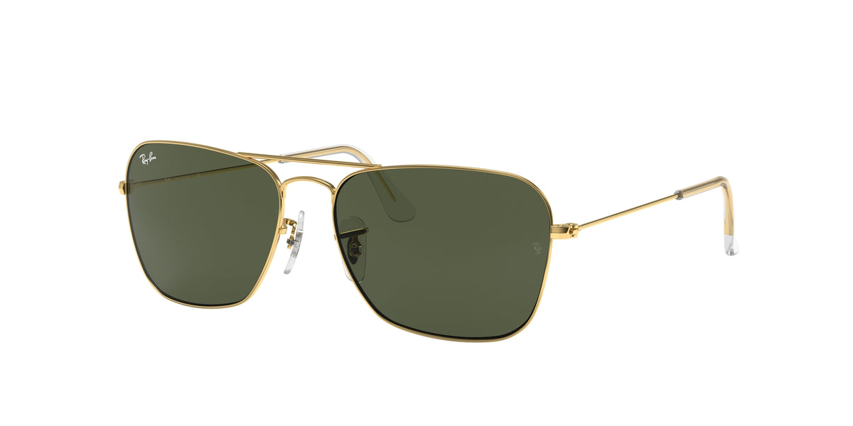 Ray-Ban Sunglasses RB3136 CARAVAN 001 805289003465 Frame Color Gold ...