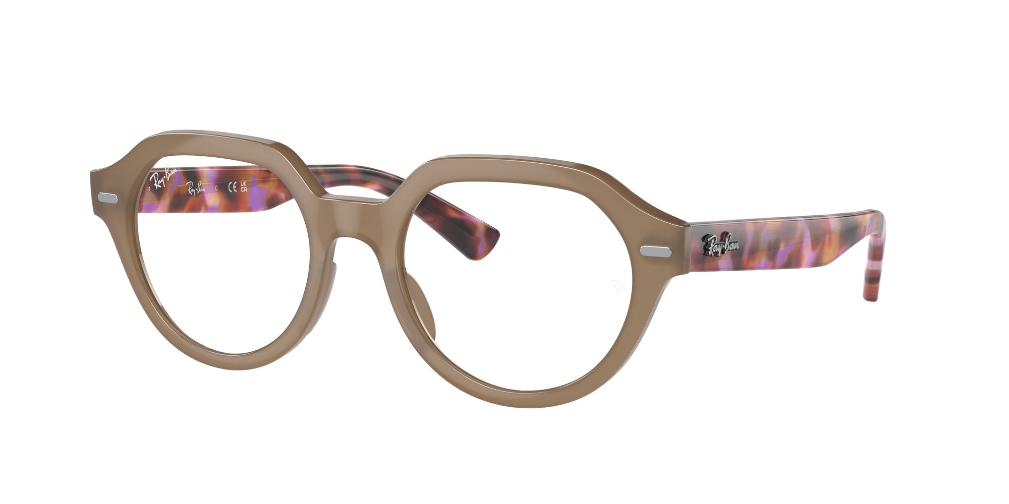 Vista frames Ray-Ban Rx7214 gina 8258 8056597829830 brown frame color ...