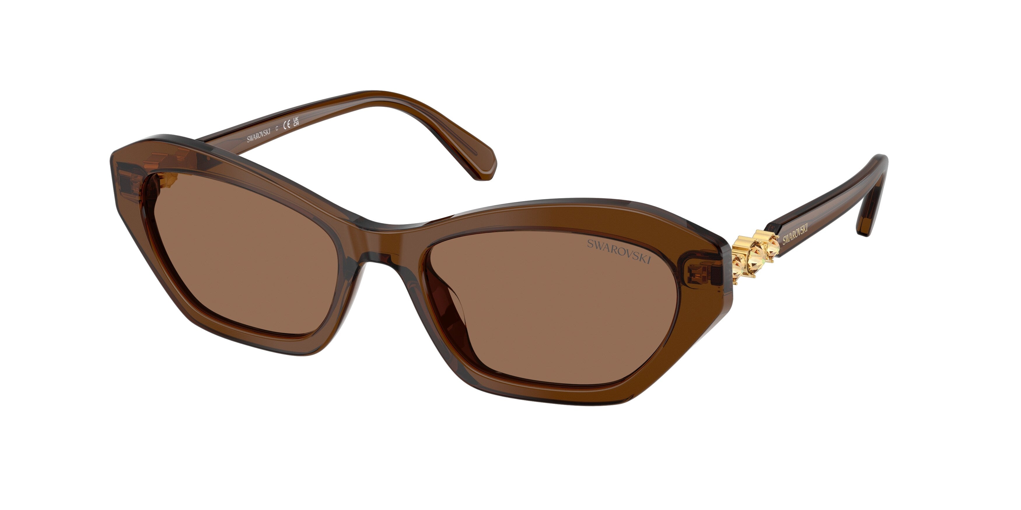 Sunglasses Swarovski SK6048 108473 8056262551080 Frame color Brown