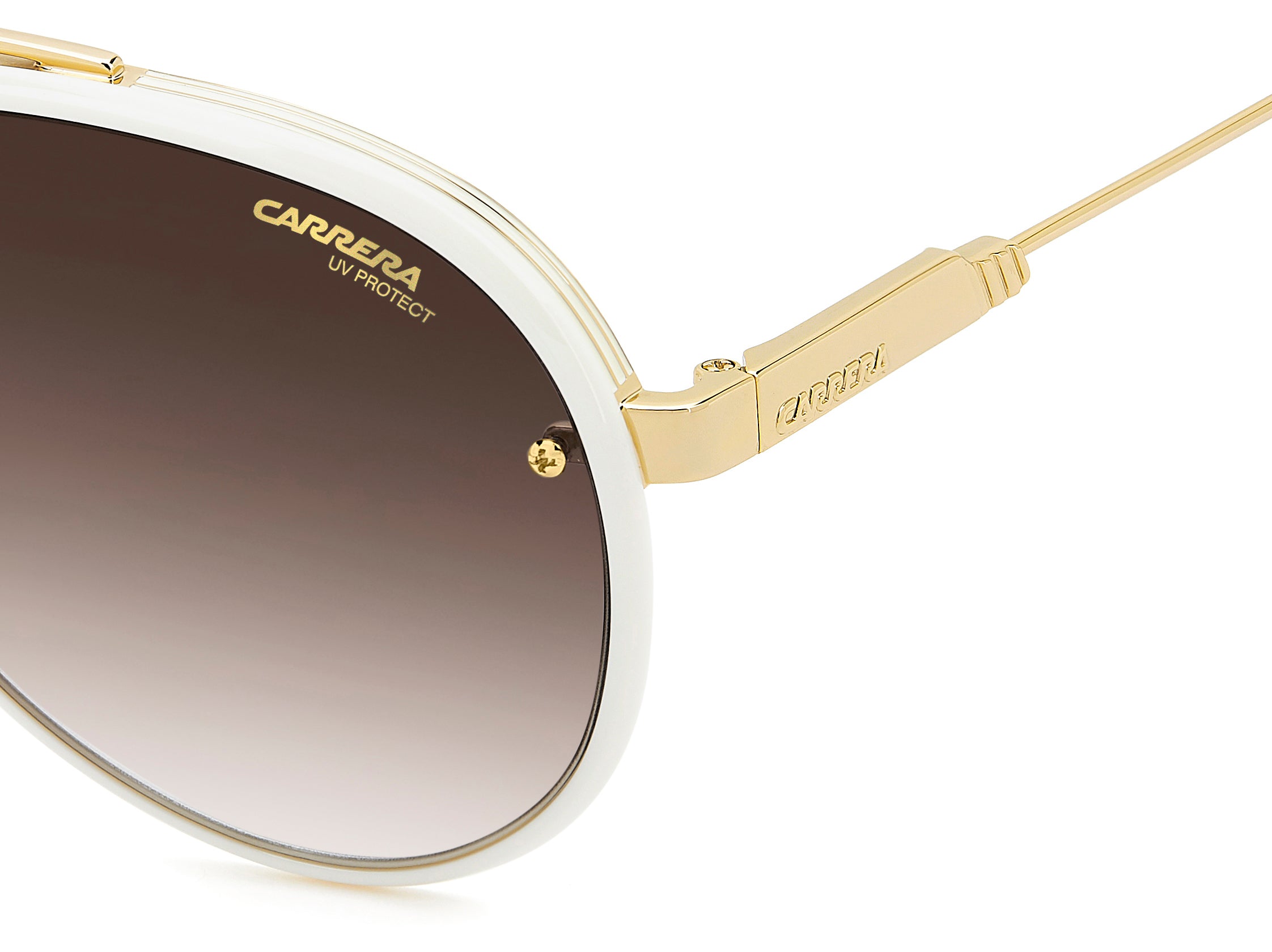 Carrera Occhiali Da Sole Ca Glory II Unisex – Modello Metallico Con Lenti Gold Black, Protezione UV, Taglia 59, Custodia Inclusa