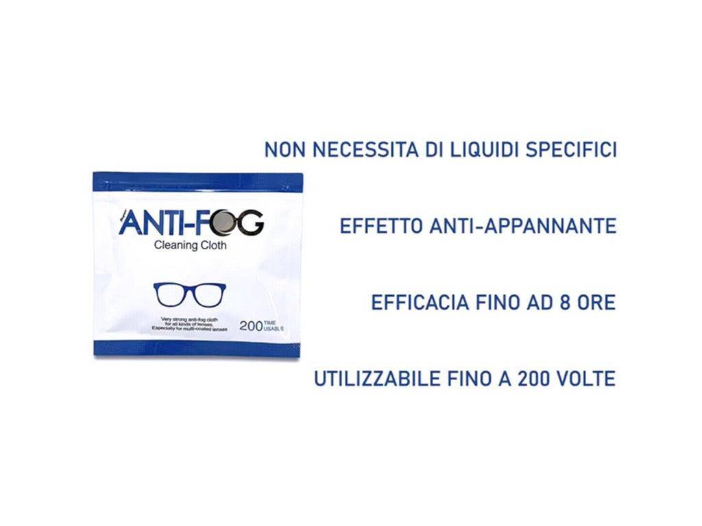 3 X Panno Antiappannante occhiali , salviette anti-fog per la pulizia di lenti, riutilizzabile.