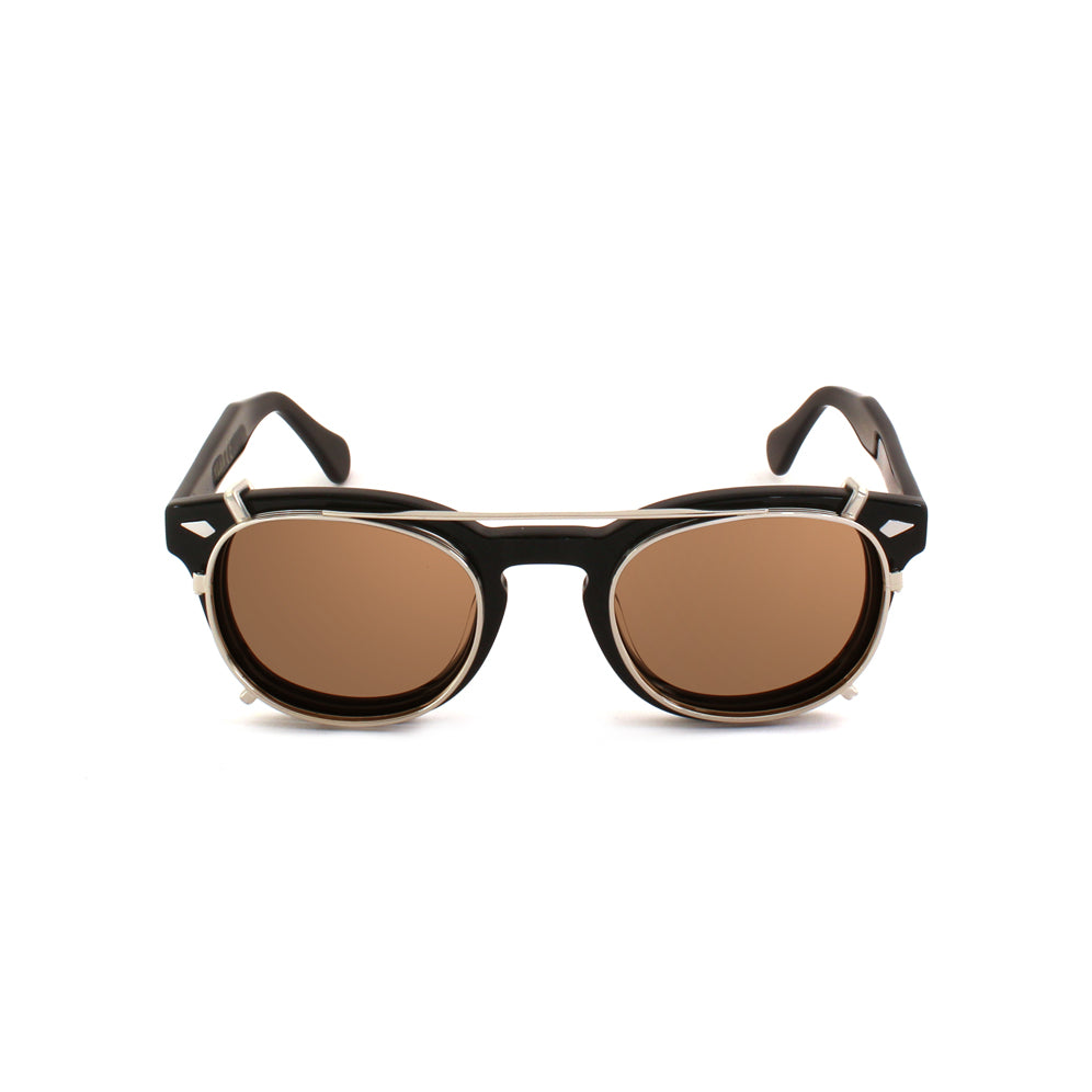 8004 stile moscot CLIP-ON 02 ARGENTO / FOTOCROMATICO BROWN calibro 48mm