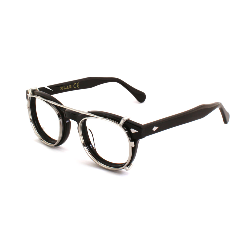 Clip-on 02 Argento per 8004 stile moscot calibro 48mm