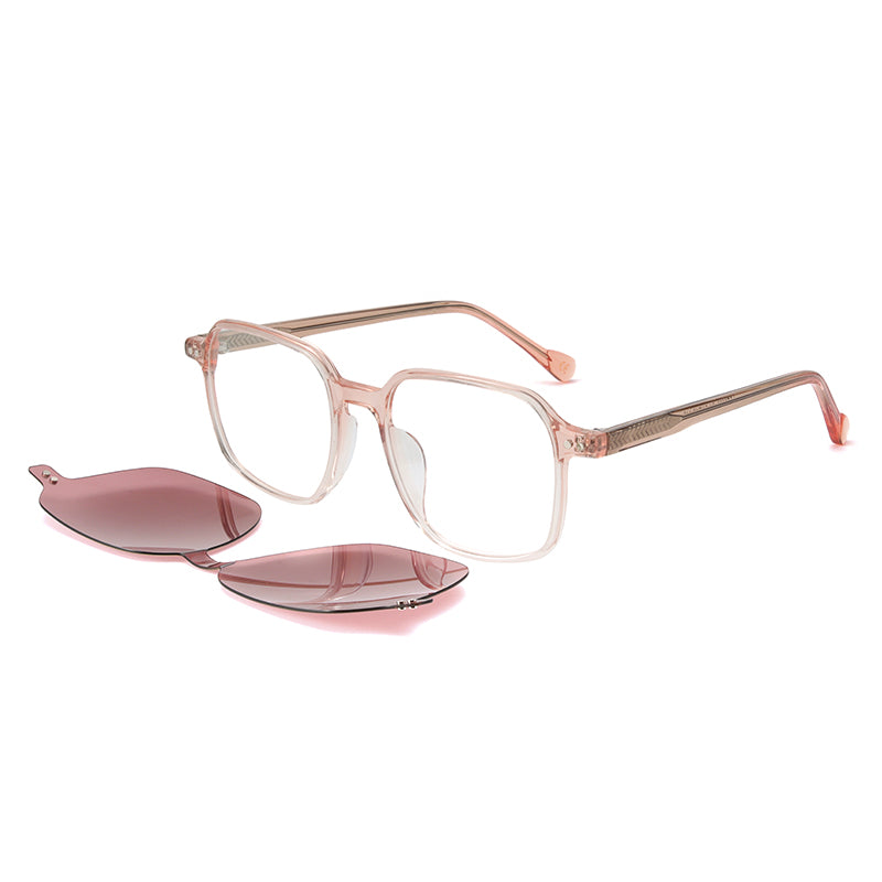 AST6398 LUCID Transparent <tc>Rosa</tc> + polarisierter roter Clip an