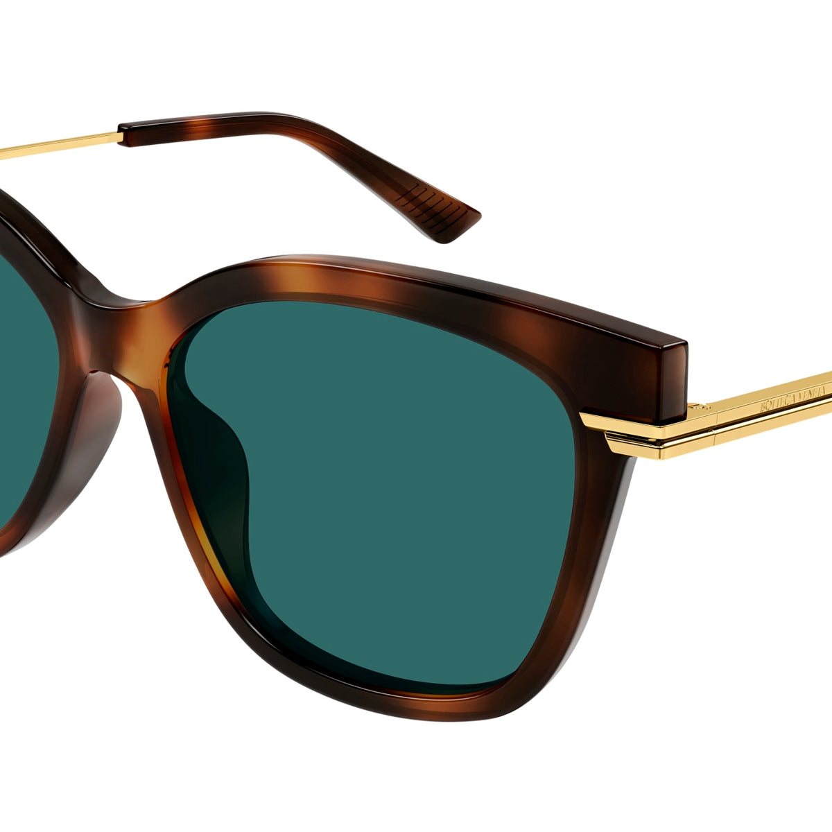 NEW BOTTEGA VENETA BV1296SA 003 SUNGLASSES WOMEN HAVANA CAT EYE EYEWEAR Bottega Veneta BV1249S S (53 - 22) with Brown lenses and  main image 4