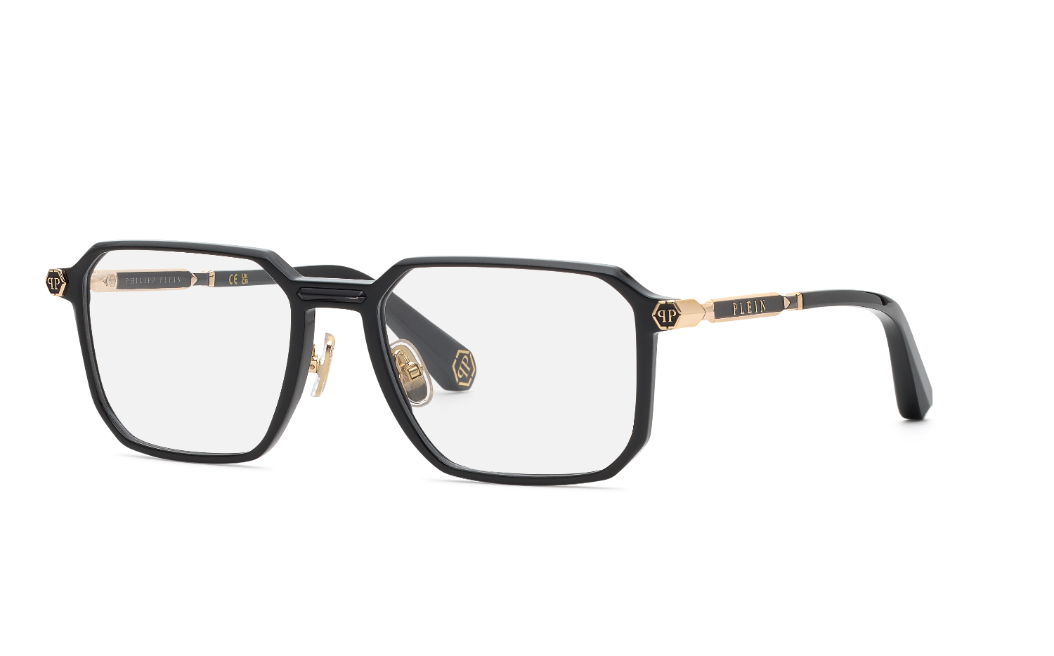 Philipp Plein VPP220M PLEIN HEXAGON STUD 0Z42