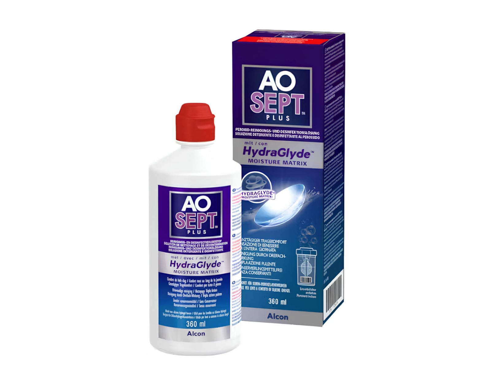 AOSEPT PLUS Soluzione con HYDRAGLIDE 360 ML Liquidi ALCON 1