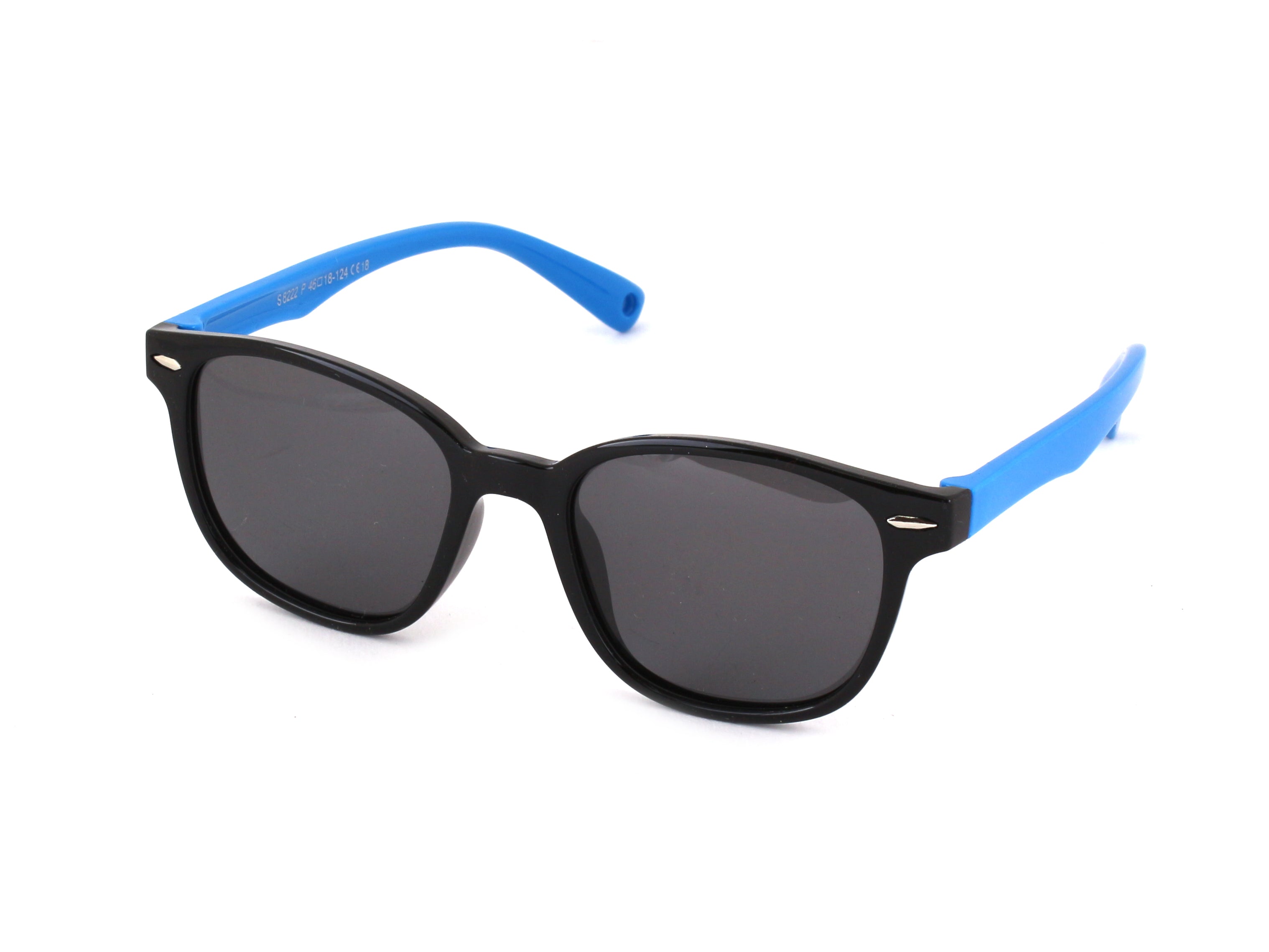 Occh. Sun Bamb. Пласт. S8222 C.18 Black Luc.-Azzurro/Пушене *3P