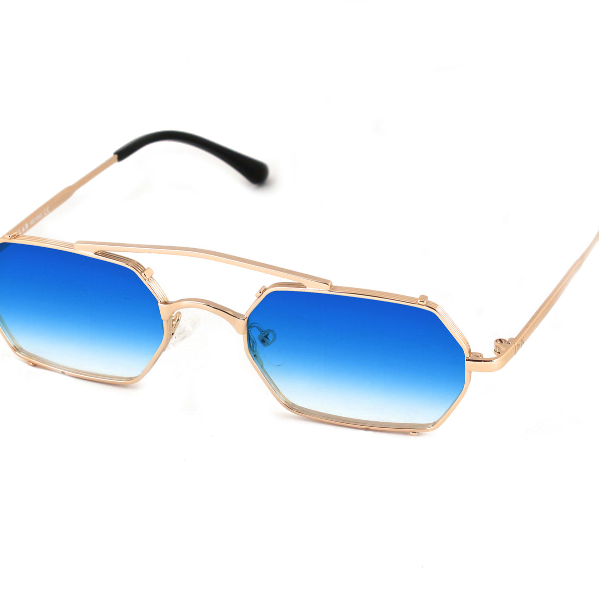 Occhiali Vintage Metallo Occhiali Da Sole Quadrati Retrò - Foto 5