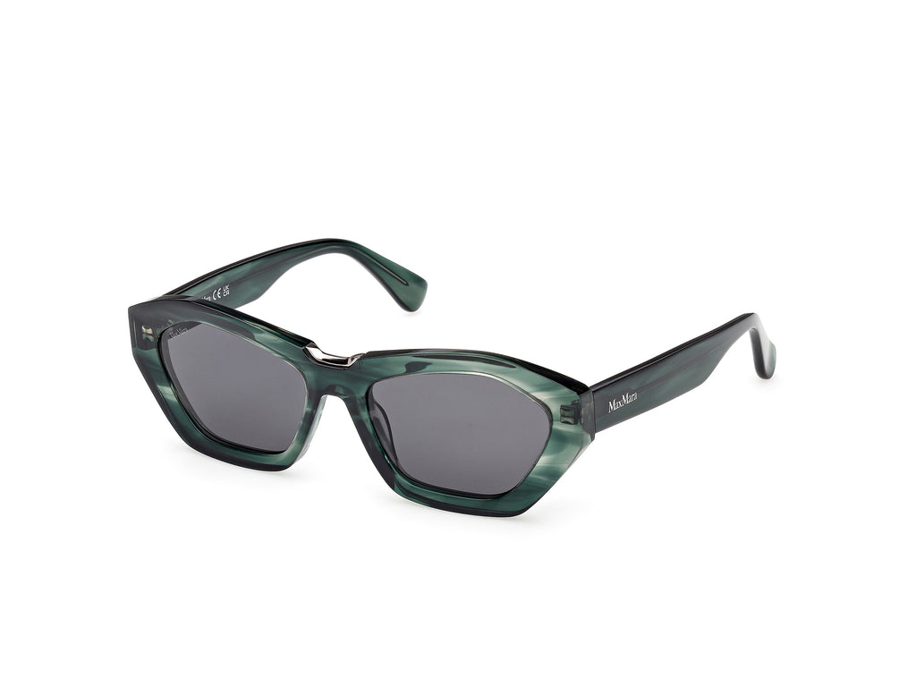 MaxMara Geometric Angular Emerald Green Designer Sunglasses Sunglasses Max Mara MM0169 KATE 98A 889214617538 Frame color  main image 3