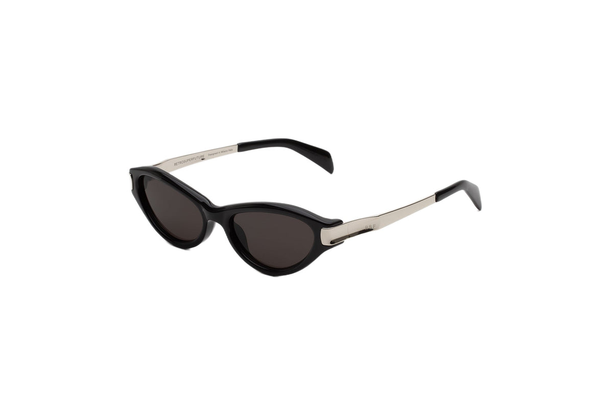 Retrosuperfuture QUE SOLAZU BLACK & SILVER 