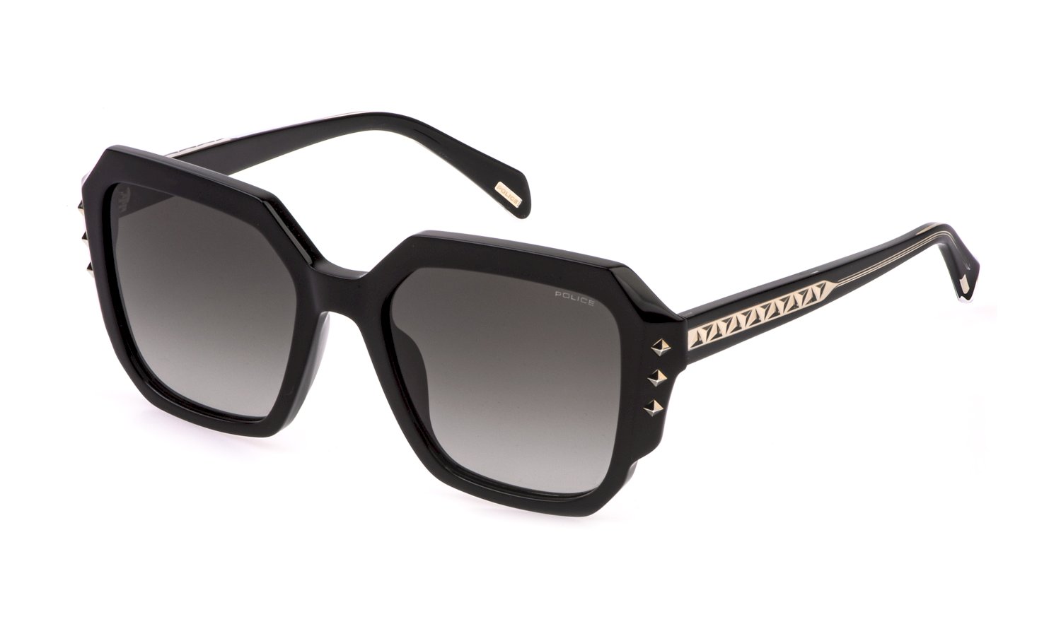 Montatura Occhiali Police VPLE37C 0700 Shiny Black – Uomo, 52/20/145, Garanzia Internazionale 2 Anni