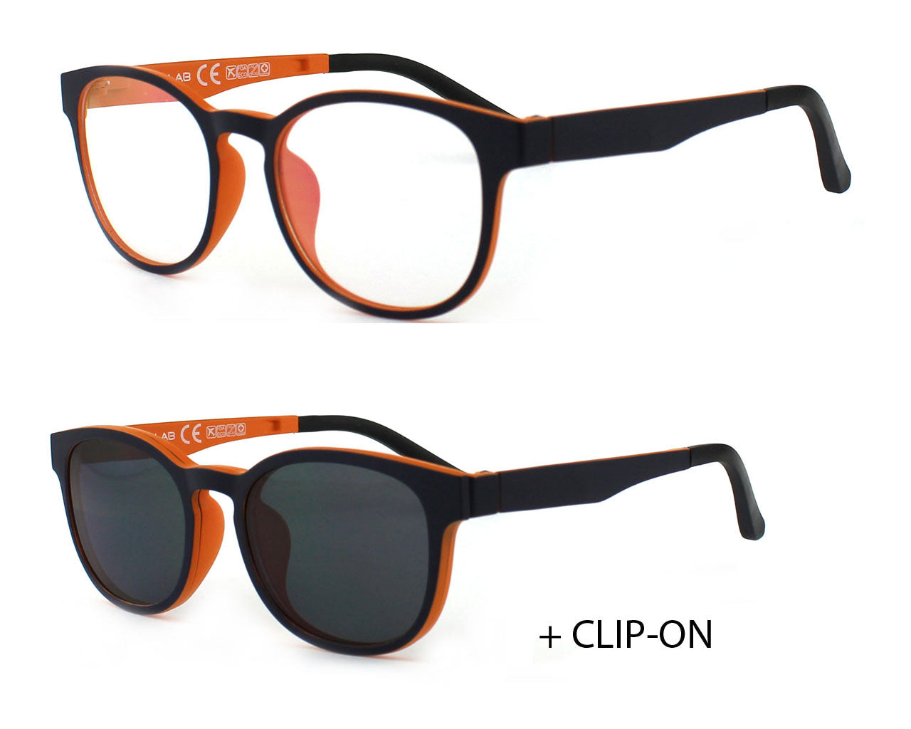X-LAB 273 con clip-on sole magnetico Montature da vista XLAB Blu 1